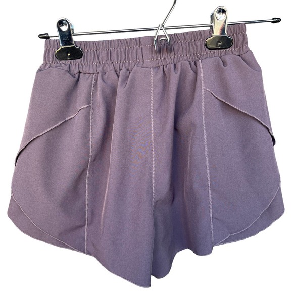 Shein Shorts Womens Small Purple Tulip Hem Pull On - Picture 2 of 8